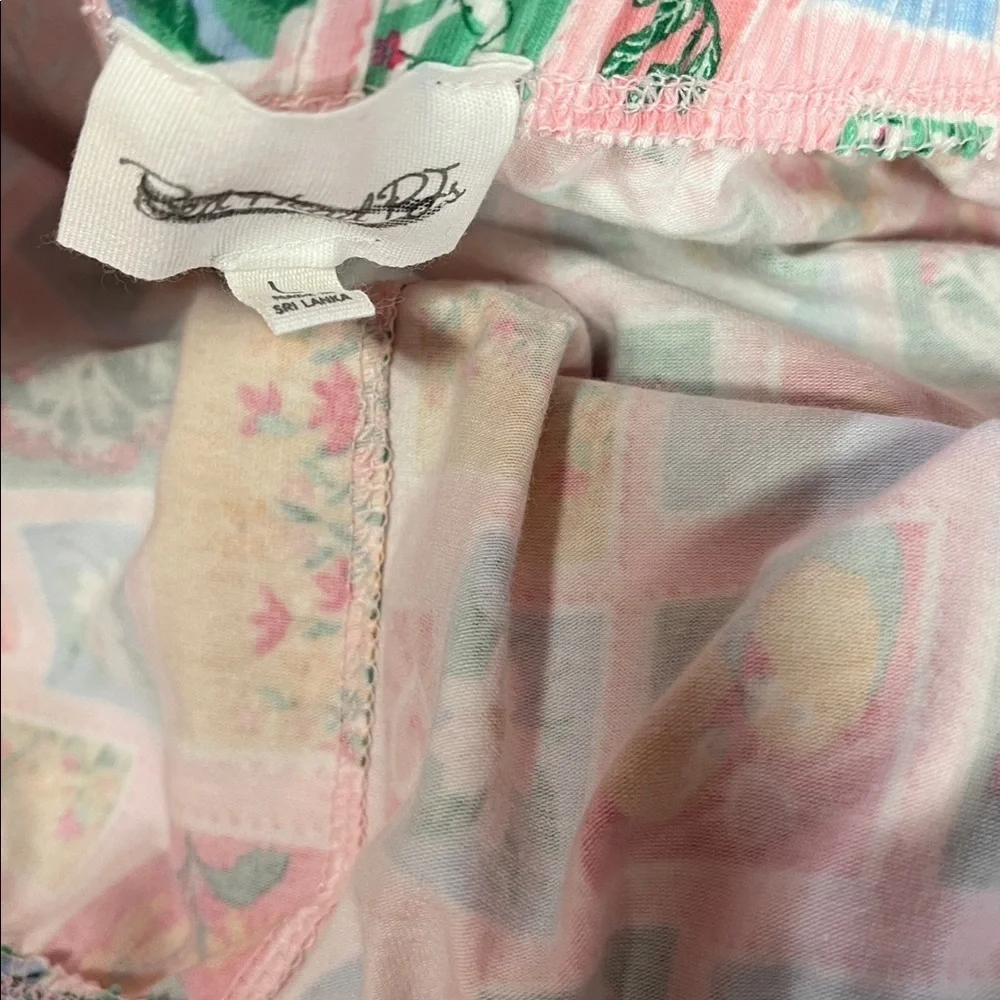 Anthropologie Bedhead Love Stamps  Pajamas Set